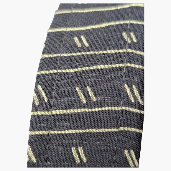 Vintage Abstract Fabric Belt | Gold Buckle | Fits 27–31" Waist - Picture 3 of 3